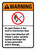 Warning: No Open Flames Or Hot Work In Transformer Bays ANSI Portrait - Wall Sign