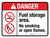 Danger: Fuel Storage Area No Smoking Or Open Flames ANSI Landscape - Wall Sign