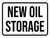 New Oil Storage White Landscape - Wall Sign