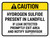 Caution: Hydrogen Sulfide Present In Landfill - If Leak Detected Promptly Exit Area And Notify Supervisor ANSI Landscape - Wall Sign