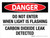 Danger: Do Not Enter When Light Is Flashing - Carbon Dioxide Leak Detected Landscape - Wall Sign