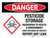 Danger: Pesticide Storage Hazardous To Health & Environment Report Any Leak Landscape - Wall Sign