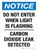 Notice: Do Not Enter When Light Is Flashing Carbon Dioxide Leak Detected Portrait - Wall Sign