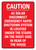 Caution - AC Solar Disconnect Emergency Rapid Shutdown System Location Red Portrait - Wall Sign