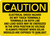 Caution: Electrical Shock Hazard Do Not Touch Terminals Landscape - Wall Sign