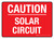 Caution - Solar Circuit Red Landscape - Wall Sign