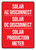 Solar AC Disconnect/Solar DC Disconnect - Solar Production Meter Red Portrait - Wall Sign