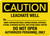 Caution: Leachate Well No. Do Not Open Landscape - Wall Sign