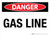 Danger: Gas Line Landscape - Wall Sign