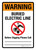 Warning: Buried Electric Line - Before Digging Please Call ANSI Portrait - Wall Sign