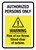 Authorized Persons Only - Warning Risk Of Ice Throw Stand Clear Of Turbine Portrait - Wall Sign