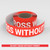 Do Not Cross Without Permit - Smart Stripe Inline Printed Floor Tape
