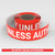 No Entry Unless Authorized - Smart Stripe Inline Printed Floor Tape