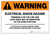 Warning: Electrical Shock Hazard - Solar Panel Label