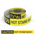 Caution: Hot Stand Back - Smart Stripe Inline Printed Floor Tape