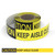 Caution: Keep Aisle Clear - Smart Stripe Inline Printed Floor Tape