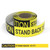 Caution: Stand Back 15 Ft. - Smart Stripe Inline Printed Floor Tape