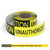 Caution: Unauthorized Personnel Keep Out - Smart Stripe Inline Printed Floor Tape