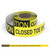 Caution: Closed Toe Shoes Required Beyond This Point - Smart Stripe Inline Printed Floor Tape