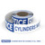 Notice: Cylinders Must Be Chained At All Times - Smart Stripe Inline Printed Floor Tape