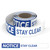 Notice: Stay Clear - Smart Stripe Inline Printed Floor Tape