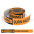 Warning: Burn Hazard - Smart Stripe Inline Printed Floor Tape