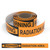 Warning: Radiation Area - Smart Stripe Inline Printed Floor Tape