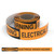 Warning: Electrical Shock Hazard - Smart Stripe Inline Printed Floor Tape