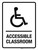 Accessible Classroom Portrait - Wall Sign