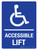 Accessible Lift Portrait - Wall Sign