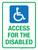 ADA Access For The Disabled Portrait - Wall Sign