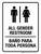 All Gender Restroom Bilingual Spanish Portrait - Wall Sign
