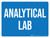 Analytical Lab Blue Landscape - Wall Sign