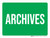 Archives Green Landscape - Wall Sign
