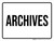 Archives White Landscape - Wall Sign