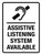 Assistive Listening System Available Portrait - Wall Sign