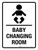 Baby Changing Room Portrait - Wall Sign