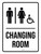 Changing Room Unisex (with Wheelchair Icon) Portrait - Wall Sign