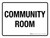 Community Room Landscape - Wall Sign
