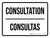 Consultation Bilingual Spanish Landscape - Wall Sign
