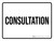 Consultation White Landscape - Wall Sign