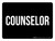 Counselor Black Landscape - Wall Sign