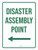 Disaster Assembly Point (Arrow Left) Portrait - Wall Sign