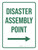 Disaster Assembly Point (Arrow Right) Portrait - Wall Sign