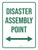 Disaster Assembly Point (Double Arrow) Portrait - Wall Sign