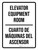 Elevator Equipment Room Bilingual Spanish Portrait - Wall Sign
