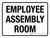 Employee Assembly Room White Landscape - Wall Sign