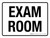 Exam Room White Landscape - Wall Sign