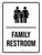 Family Restroom Portrait - Wall Sign