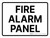 Fire Alarm Panel White Landscape - Wall Sign